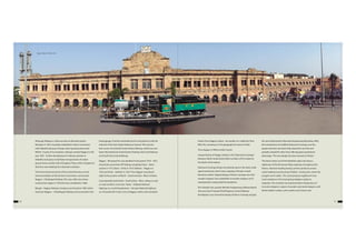 10 11
Although Railway in India was born at Mumbai (earlier
Bombay) in 1853, it quickly established a direct connection
with Vidarbha because of large cotton growing areas here.
Within 14 years of its inception, railways reached Nagpur in the
year 1867. Further development of railway network in
Vidarbha took place to facilitate transportation of cotton
grown here to textile mills of England. These mills in England at
that time were leading the industrial revolution.
The Provincial Government of the Central Province on the
recommendation of the Famine Commission constructed
Nagpur - Chhatisgarh Railway. This was a MG Line whose
construction began in 1878 and was completed in 1882.
Bengal – Nagpur Railway Company was formed in 1887 which
took over Nagpur – Chhattisgarh Railway and converted it into
broad gauge. It further extended the line and joined it with the
network of the East Indian Railway at Asansol. This was the
fore-runner of erstwhile South Eastern Railway, which has now
been trifurcated into South Eastern Railway, East Coast Railway
and South East Central Railway.
Nagpur - Bhusawal line was doubled in the period 1918 - 1922.
Around the same time GIP Railway completed Itarsi – Betul
section in 1913, Betul – Amla in 1914, Narkher – Nagpur in
1923 and Amla – Narkher in 1924. Thus Nagpur was placed
right at the junction of North - South and East - West corridors.
Coincidentally, both North - South & East - West, railway as well
as road corridors cross here. Hazira – Kolkatta National
Highway no. 6 and Kanyakumari – Varanasi National highway
no. 44 (earlier NH 7) also cross at Nagpur within a few hundred
Nagpur Station in October, 2013
meters from Nagpur station. No wonder it is called the‘Zero
Mile City’, meaning it is the geographical centre of India.
Thus, Nagpur is‘Where India Crosses’.
Unique feature of Nagpur station is the“Diamond Crossings”
between North-South & East-West corridors of IR, located at
the North of the station.
Diamond Crossings being very delicate spot in the track, entail
speed restrictions which were crippling 10 kmph in both
directions earlier. Original design of these crossings was with
wooden sleepers. Non availability of wooden sleepers on IR
subsequently compounded the problems.
Shri Subodh Jain, present Member Engineering, Railway Board,
who was then Principal Chief Engineer, Central Railway
developed a very innovative design of these crossings and got
the same fabricated at Manmad Engineering Workshop. With
the introduction of modified Diamond Crossings now the
speed restriction has been fully relaxed for one line and
partially relaxed for other lines offering great operational
advantage. The new design has been named as‘Polaris’.
The black cotton soil of the Vidarbha region has been a
nightmare of the Permanent Way engineers throughout the
history. Intensive heating during summer produces severe
cracks leading to puncturing of ballast. During rains, when the
soil gets wet it swells. This cycle produces significant Cross
Level variations in the track giving sleepless nights to
engineers. The situation has improved after introduction of
Concrete sleepers, in place of wooden and metal sleepers, with
thicker ballast cushion, yet it needs a lot of extra care.
 