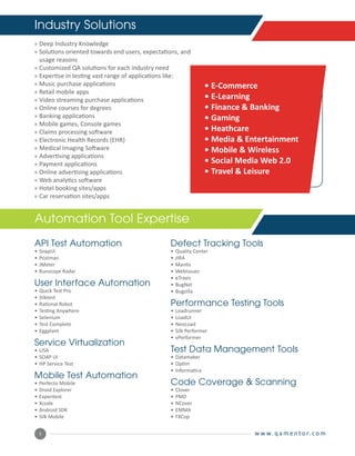 QA Mentor Brochure | PDF