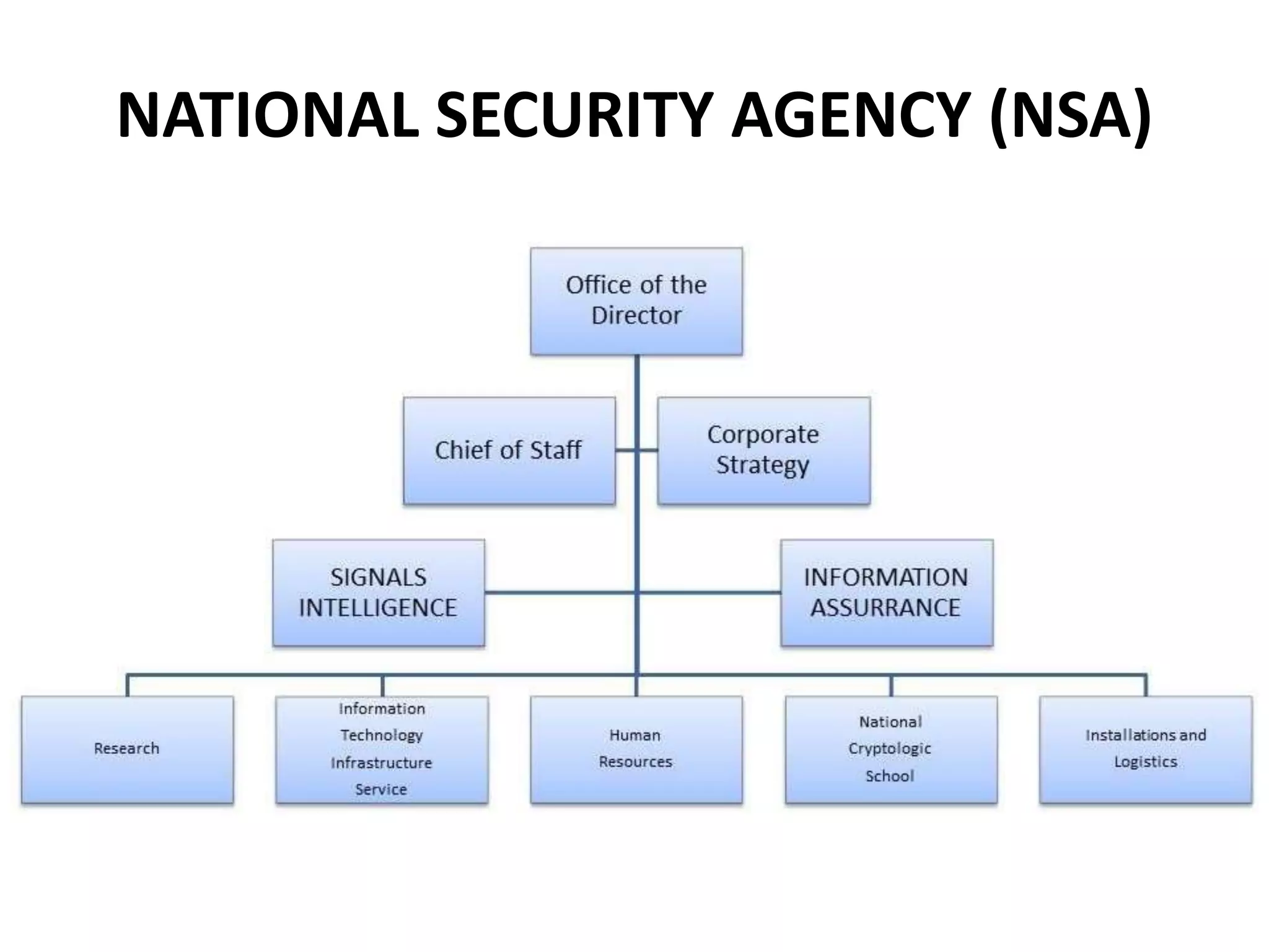 NATIONAL SECURITY AGENCY (NSA)
 