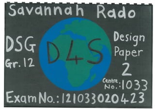 final design exam 2012 D4S Savannah Rado