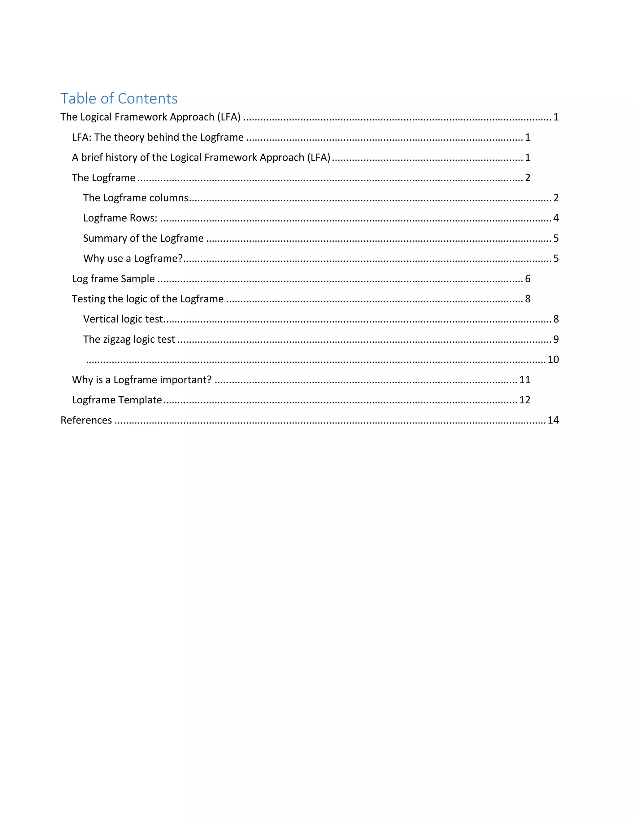 2. The Logical Framework | PDF
