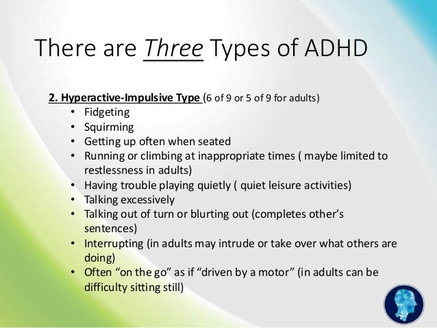adult of Three adhd types