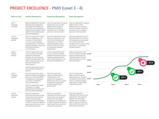 PROJECT EXCELLENCE - PMO (Level 3 - 4)
 