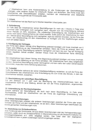 Postadresse arbeitvertrag