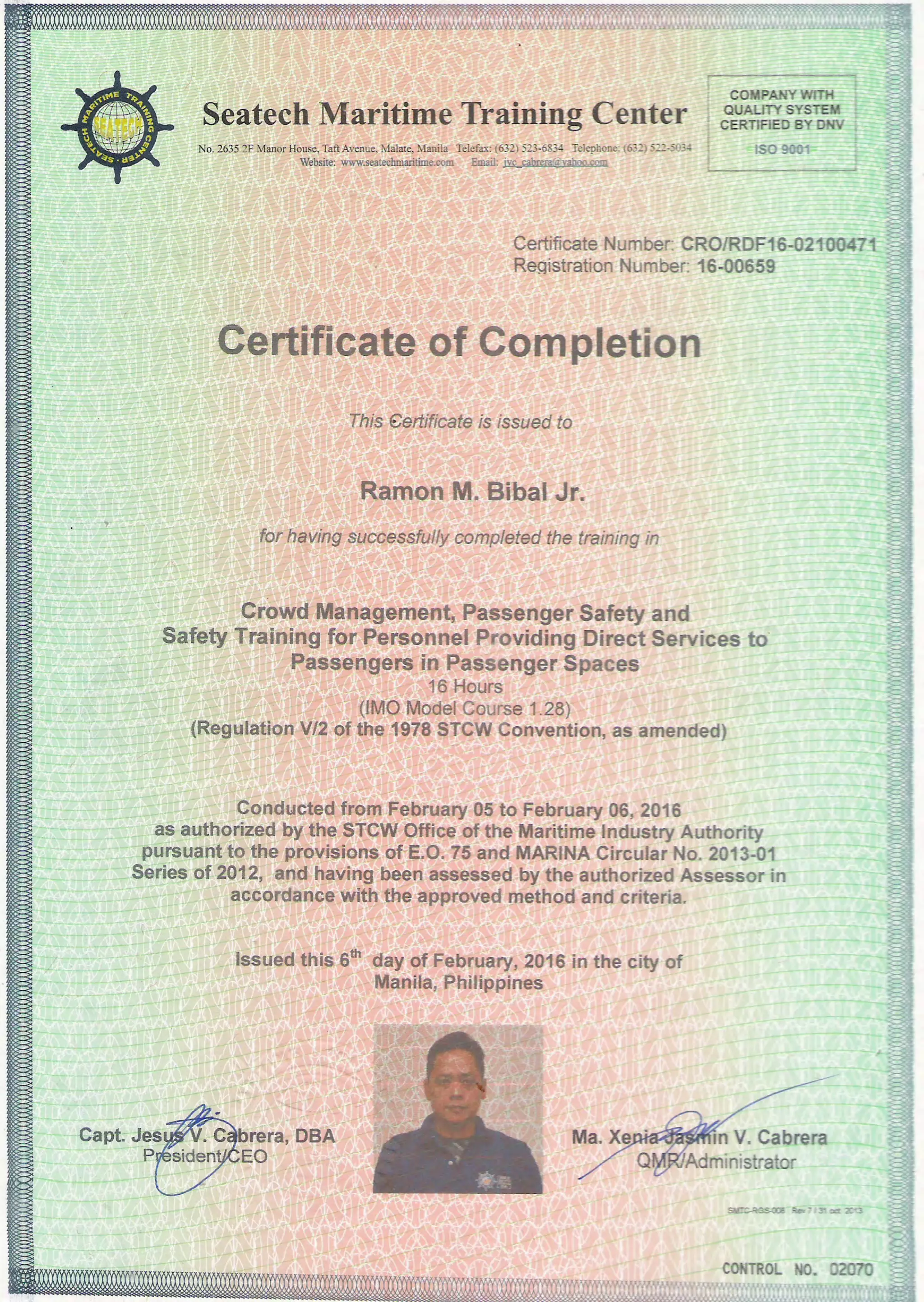 Stcw Chapter Ii STCW Certificates | PDF