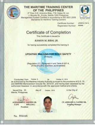 STCW Certificates