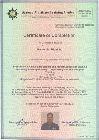 STCW Certificates