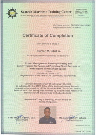 STCW Certificates
