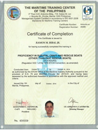 STCW Certificates
