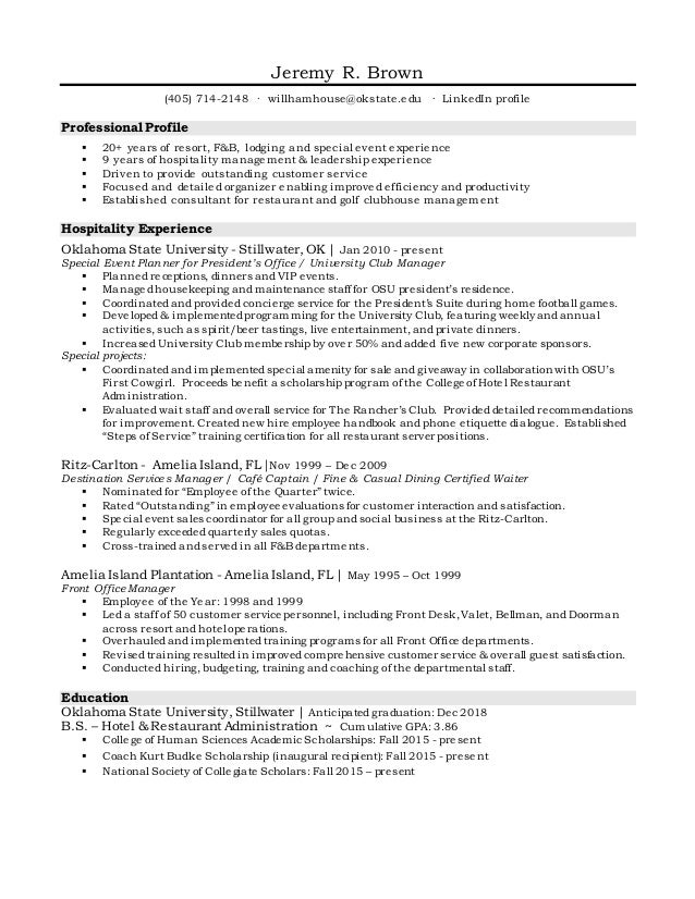 Brown Jeremy Resume Rev