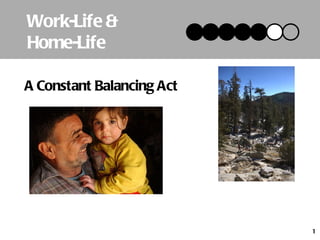 Work-Life & Home-Life A Constant Balancing Act 