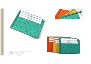 7400 Credit Card Holder
11x1x17.5cm | Weight 30g
 