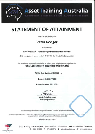 Apprenticeship Certificates
