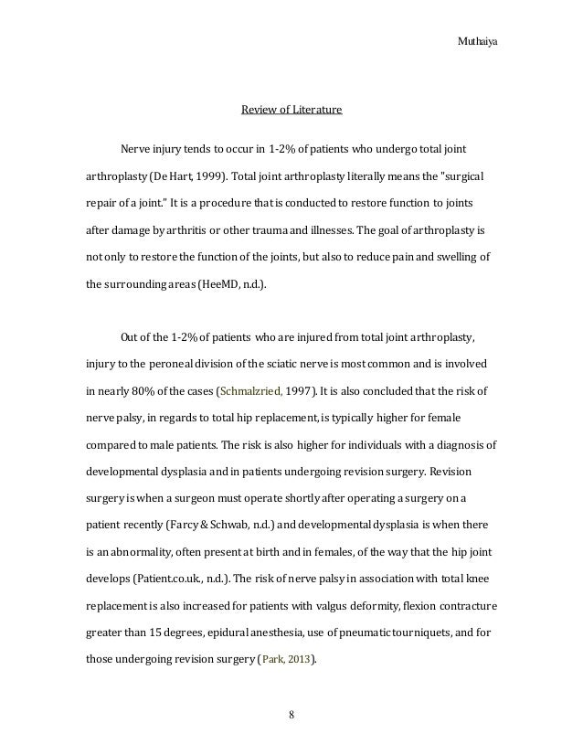review of literature science fair
