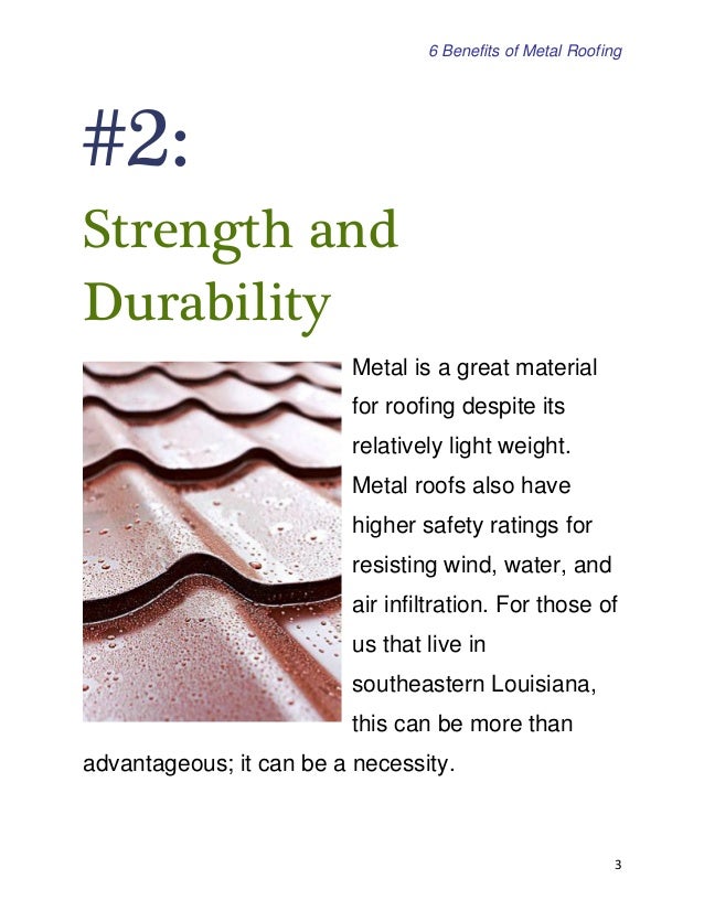 6 Benefits of Metal Roofing