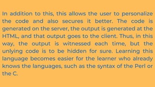 6 benefits of php web development | PDF | Web Development | Internet