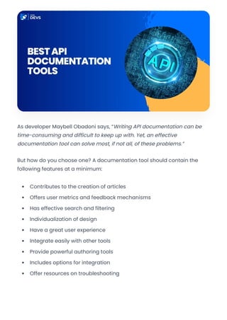 6 Best OpenAPI Documentation Tools that You must Know | PDF