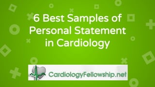cardiology fellowship personal statement examples