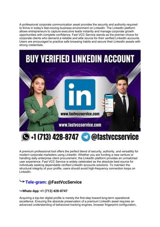 Mastering LinkedIn Corporate Account Security and Growth Strategies | DOCX