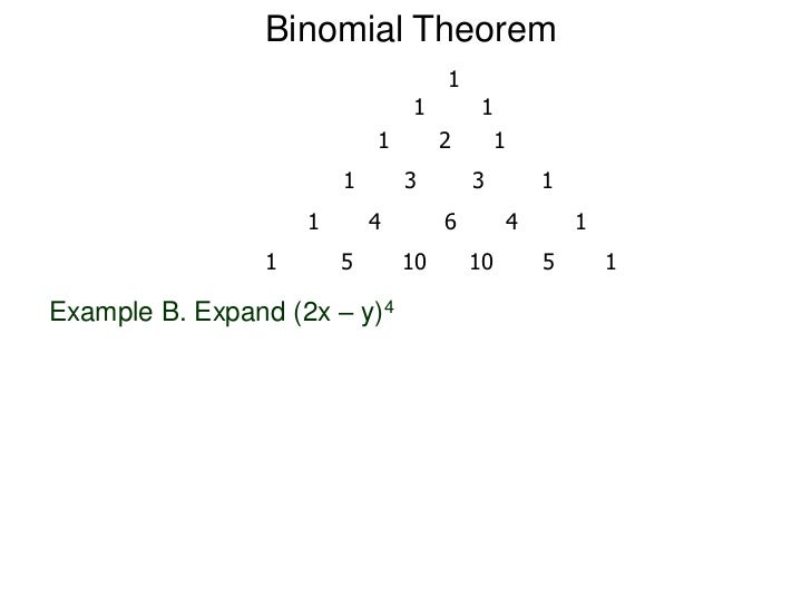 6 Binomial Theorem