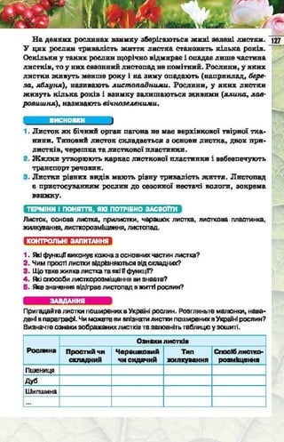 Підручник  з біології 6 клас, Костіков