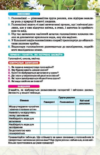Підручник  з біології 6 клас, Костіков