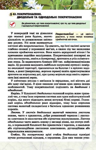 Підручник  з біології 6 клас, Костіков