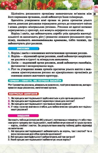 Підручник  з біології 6 клас, Костіков