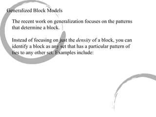 6 Block Modeling | PPT