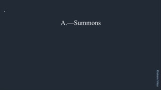 Khakare
Vikas
.
A.—Summons
 