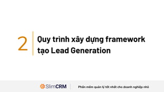 6 bước xây dựng Lead Generation Framework | PDF