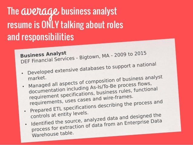 6 tips to hack your business analyst resume