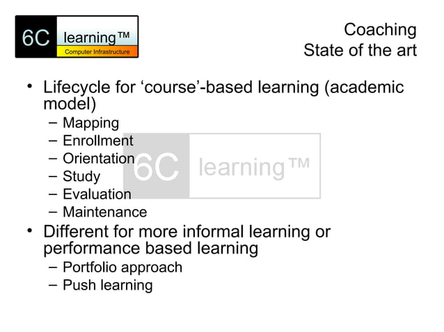 6C learning framework introduction | PPT | Education industry | Industries