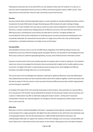 Page 3 of 10 
Following this assessment we can see what efforts are now needed to either push this forward, or to catch up...