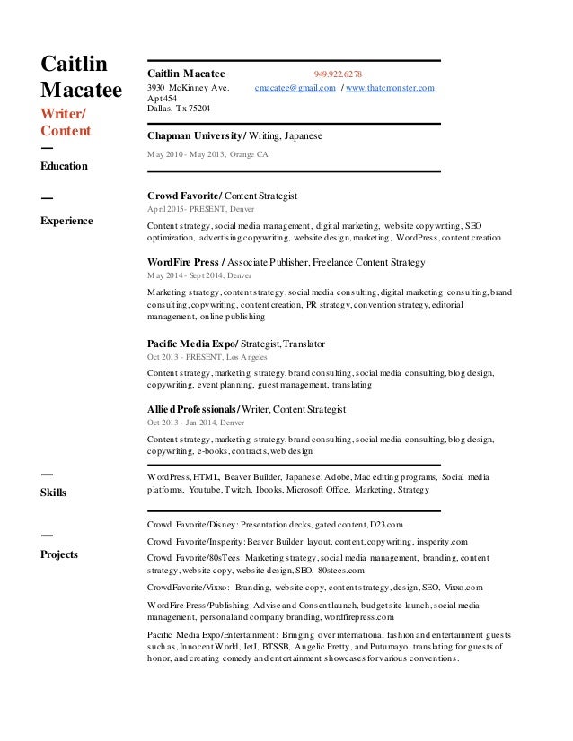 content writer resumes content writer resumes