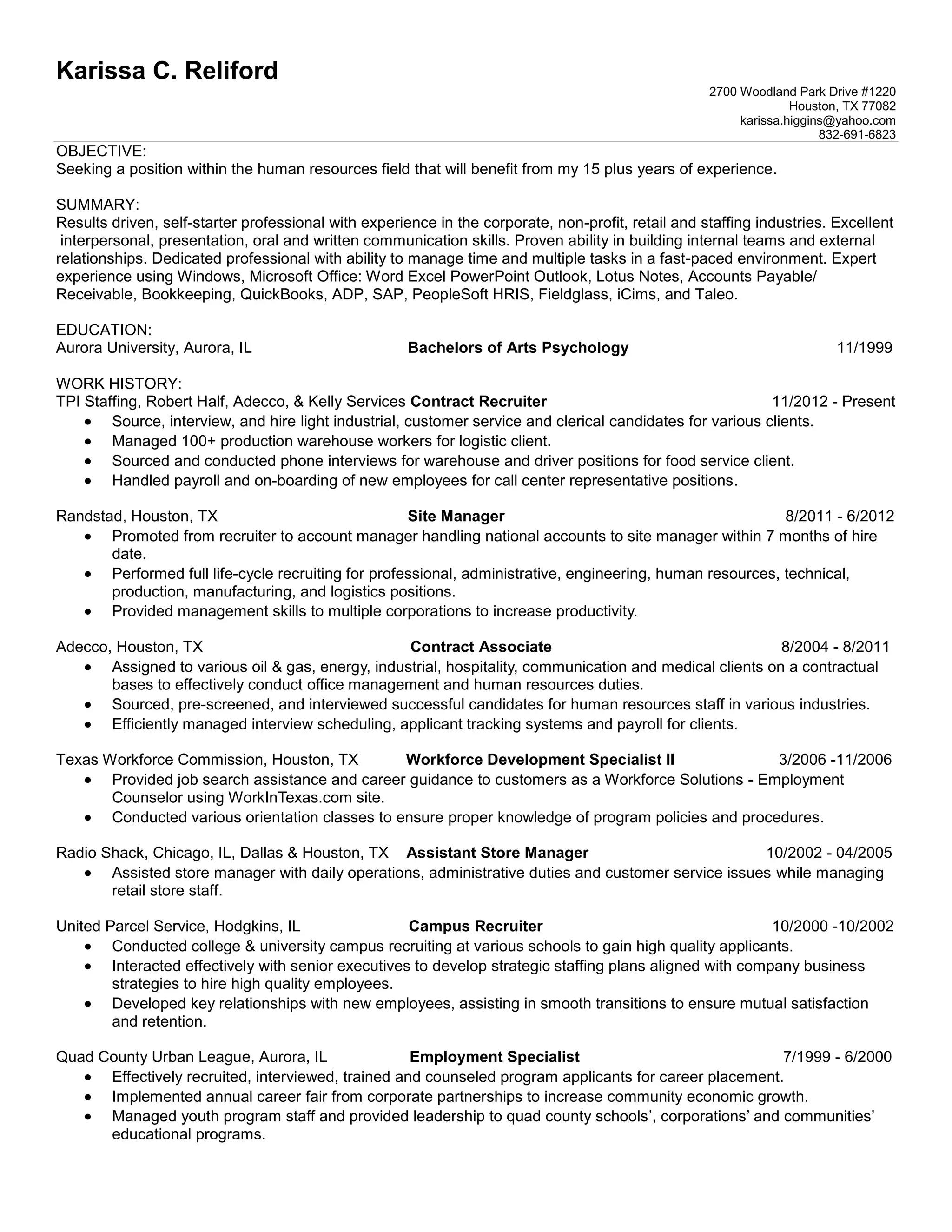 Karissa Reliford Resume PDF karissa-reliford-resume-pdf