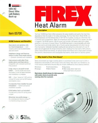 FIREX Heat Alarm sellsheet