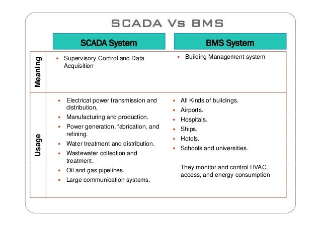 scada VS bms