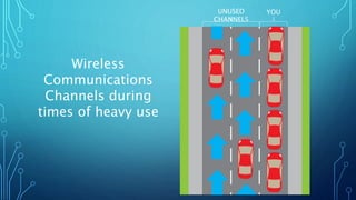 UNUSED
CHANNELS
YOU
Wireless
Communications
Channels during
times of heavy use
 