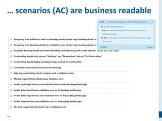106
… scenarios (AC) are business readable
 