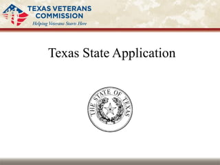 Texas State Application
 