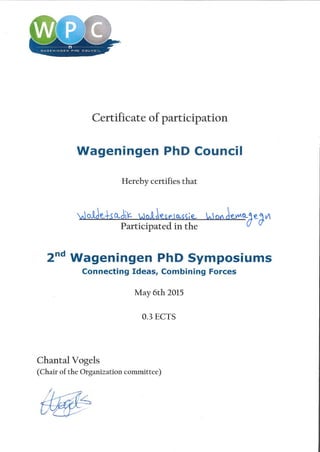 PhD symposium