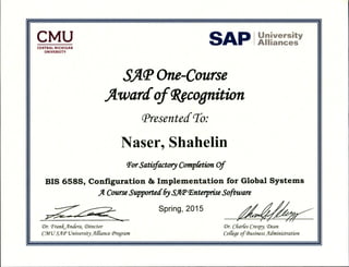 Shahelin - BIS 658 Certificate