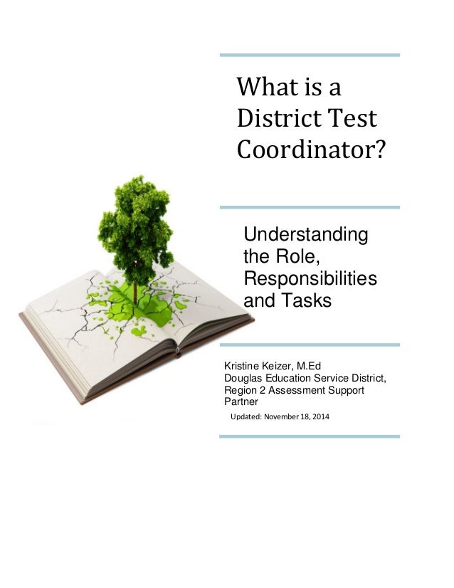 District test coordinator resume