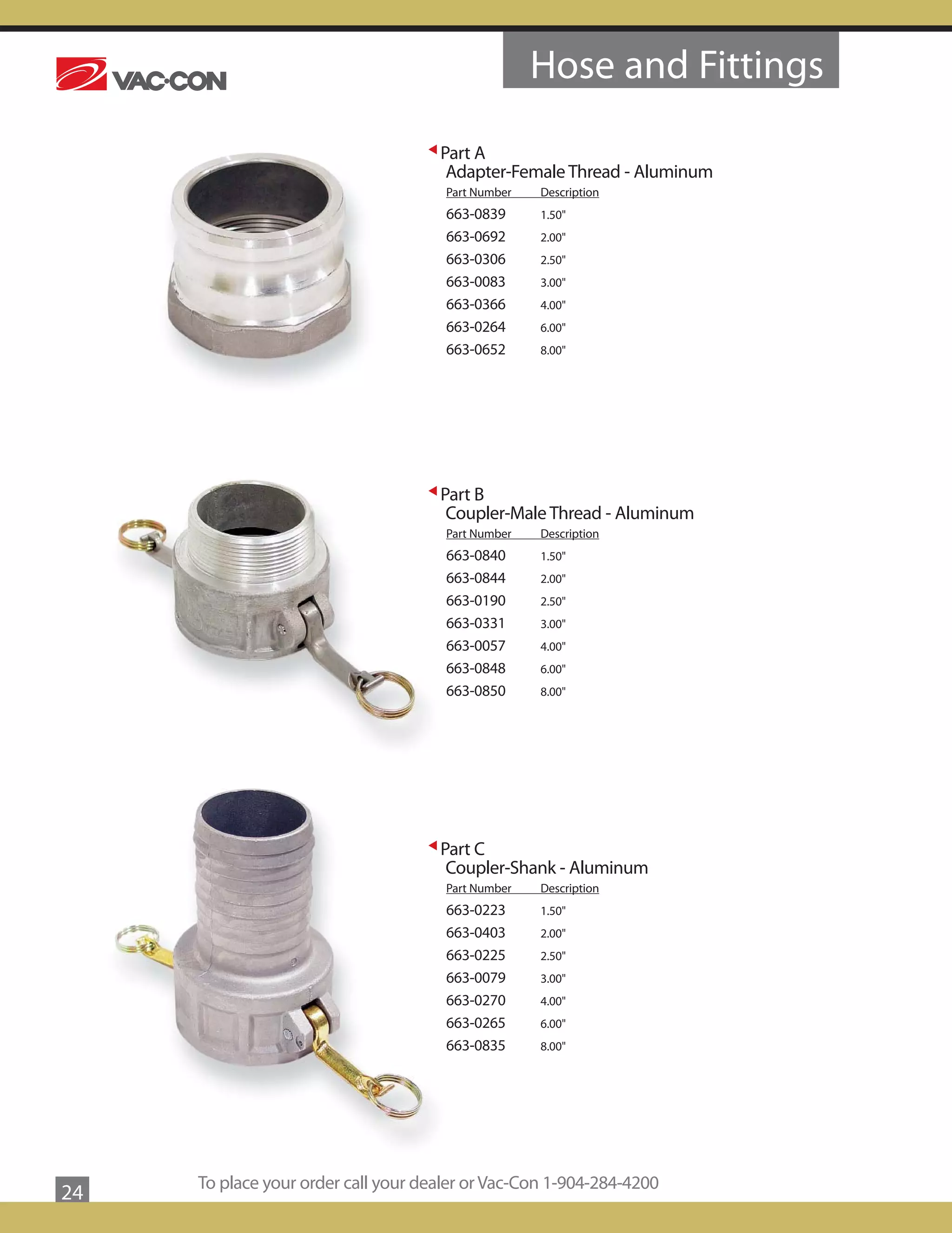 VacCon Parts Catalog PDF