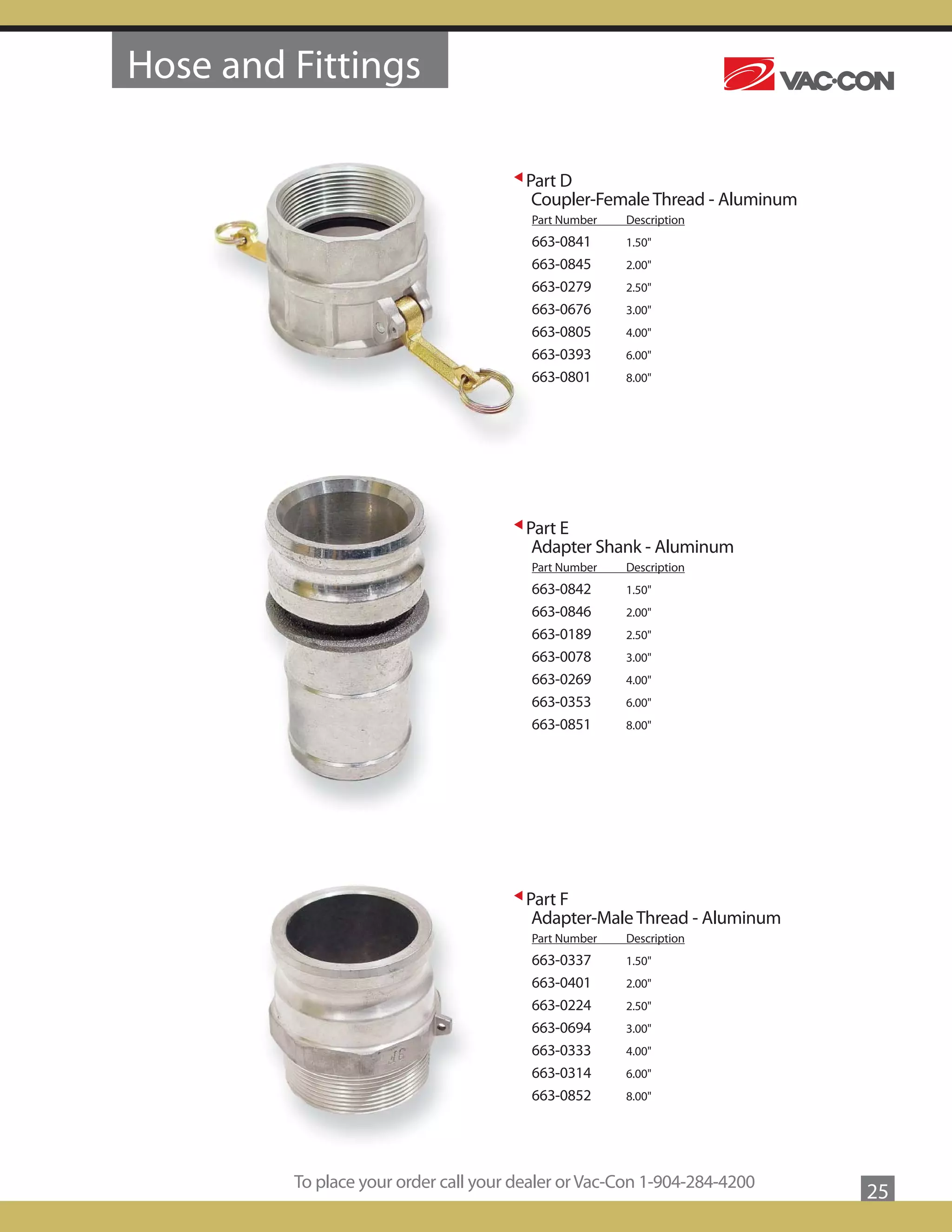 VacCon Parts Catalog PDF