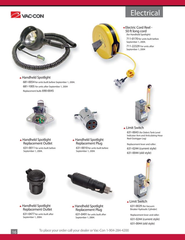 VacCon Parts Catalog PDF