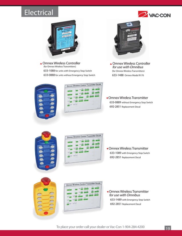 VacCon Parts Catalog PDF