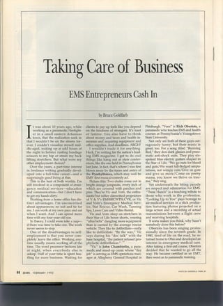 JEMS FEB 92 Article of EMS Entrepreneurs The Dysrhythmics