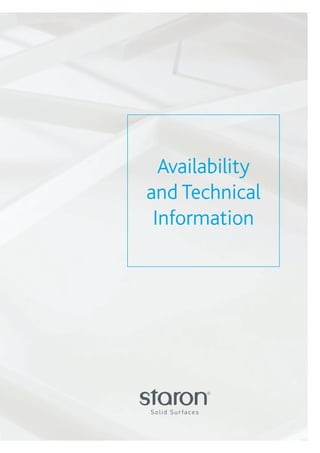 99
PUBLIC SPACES / Xx
Availability
and Technical
Information
 